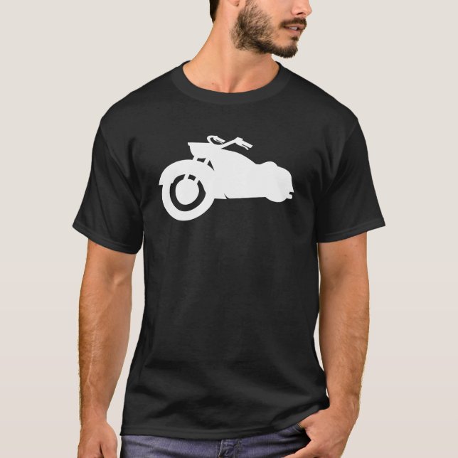 Camiseta bici retra en blanco (Anverso)