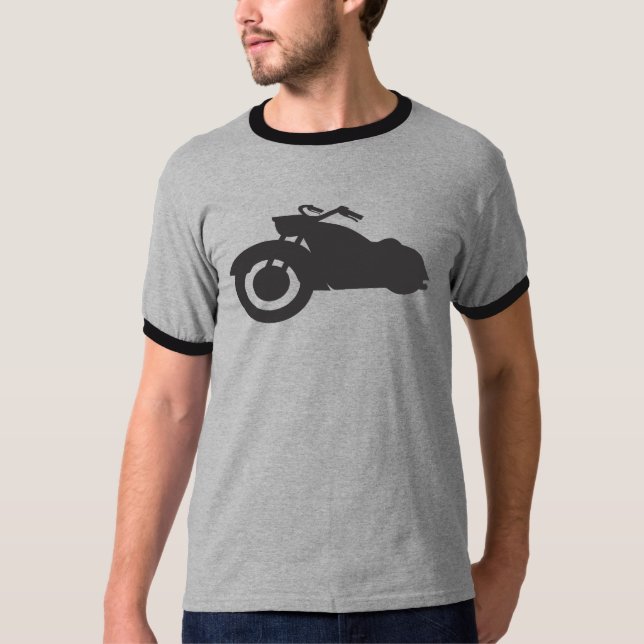 Camiseta bici retra en negro (Anverso)