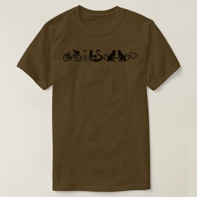 Camiseta bici unicycle unitard hockey puck rattlesnake m (Diseño del anverso)