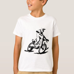 Camiseta Bici y jinete simples de Motorcross