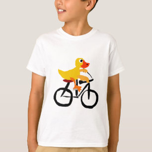 Camiseta Bicicleta amarilla divertida del montar a caballo