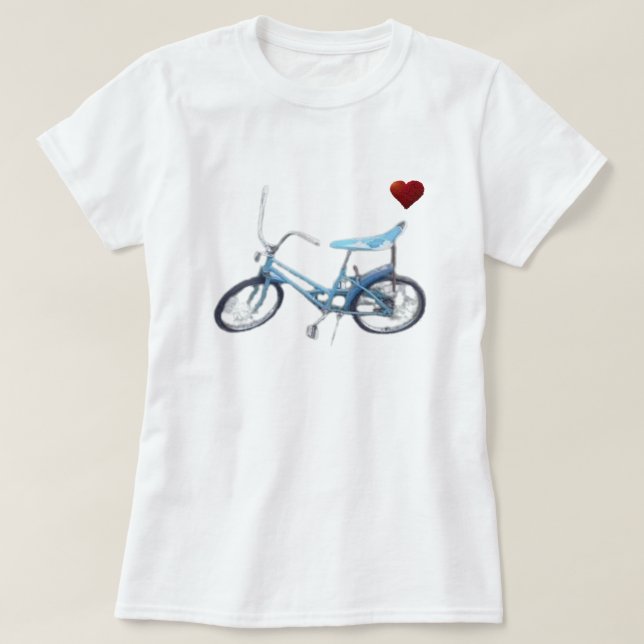 Camiseta bicicleta azul (Diseño del anverso)