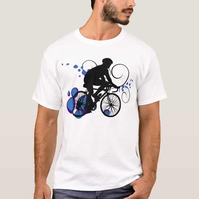 Camiseta Bicicleta - Azul (Anverso)