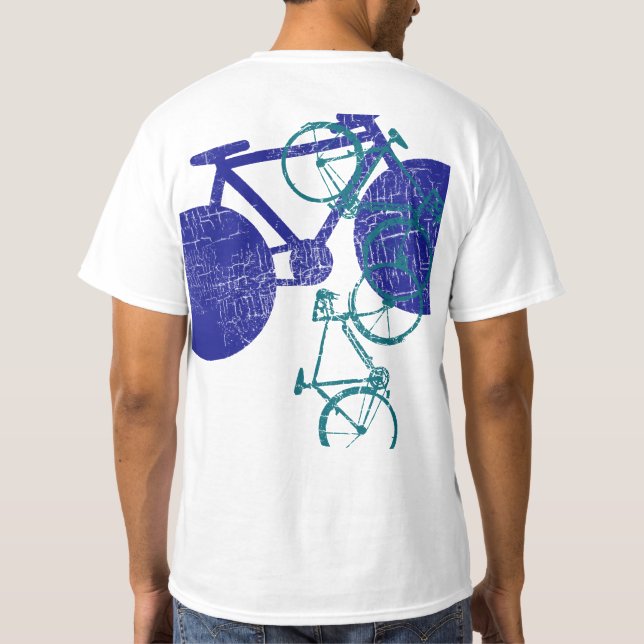 Camiseta bicicleta azul (Reverso)