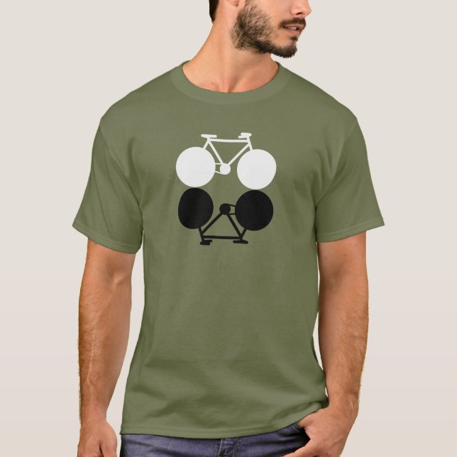Camiseta bicicleta . bicicleta / bicicleta agradable (Anverso)