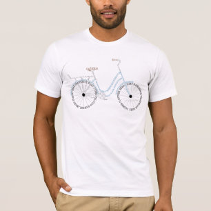 Camiseta Bicicleta Bicicleta Bicicleta Ciclismo Word Arte