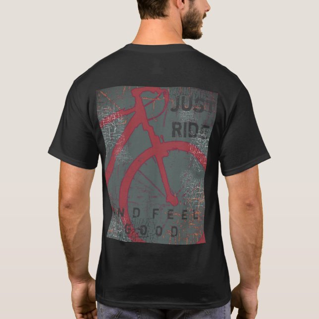 Camiseta bicicleta . bicicleta . bicicleta, solamente monta (Reverso)