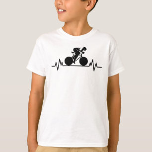 Camiseta Bicicleta Bicicleta de ciclismo Heartbeat Diseño B