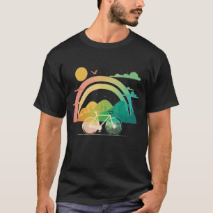 Camiseta Bicicleta Bicicleta Hombres Mujeres Calletera Retr
