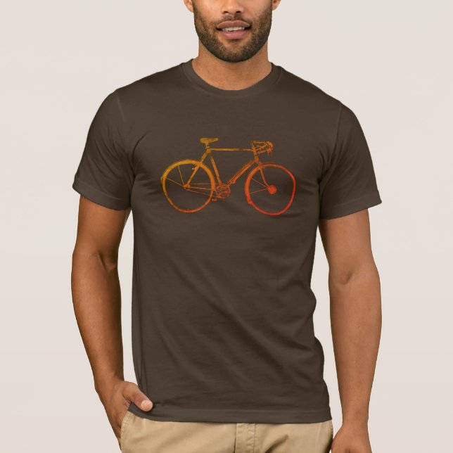 Camiseta Bicicleta / Bicicleta marrón (Anverso)