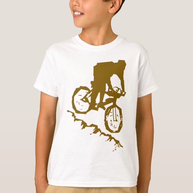 Camiseta Bicicleta Biking de la montaña (Anverso)