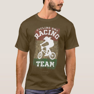 Camiseta Bicicleta BMX Carreras de ciclismo de bandera ital