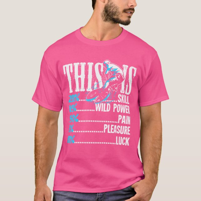 Camiseta Bicicleta Bmx Es Un Dolor De Poder De Habilidad Al (Anverso)