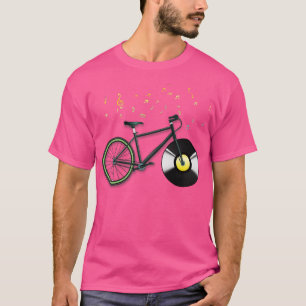 Camiseta Bicicleta CD de música