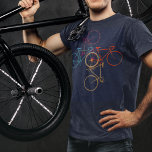 Camiseta Bicicleta - Ciclismo - Bicicleta<br><div class="desc">Cuatro bicicletas a color en círculo. Una buena idea para los amantes de las bicicletas</div>