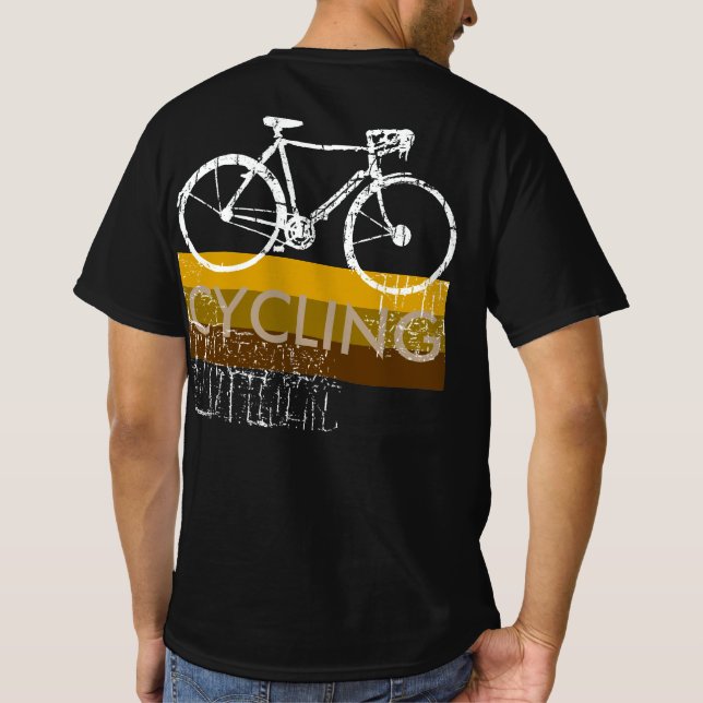 Camiseta bicicleta - ciclismo + bicicleta (Reverso)