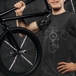 Camiseta Bicicleta . ciclismo negro