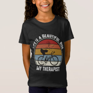Camiseta Bicicleta come pizza, la vida es un viaje hermoso