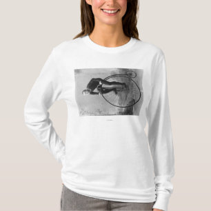 Camiseta Bicicleta con la fotografía grande de la rueda