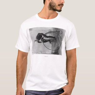 Camiseta Bicicleta con la fotografía grande de la rueda