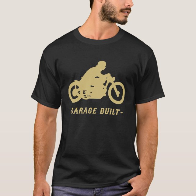 Camiseta Bicicleta construida en garaje (Anverso)