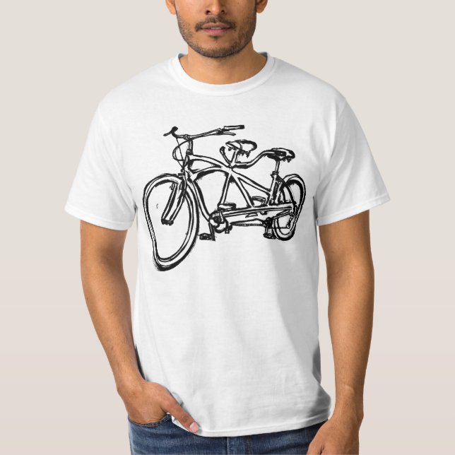 Camiseta Bicicleta construida para la bici 2 (del tándem (Anverso)