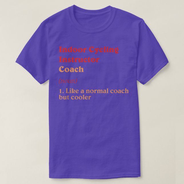 Camiseta Bicicleta cubierta definición de entrenador de cic (Diseño del anverso)