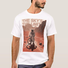 Camiseta Bicicleta cuesta abajo con astronauta en Marte, bi