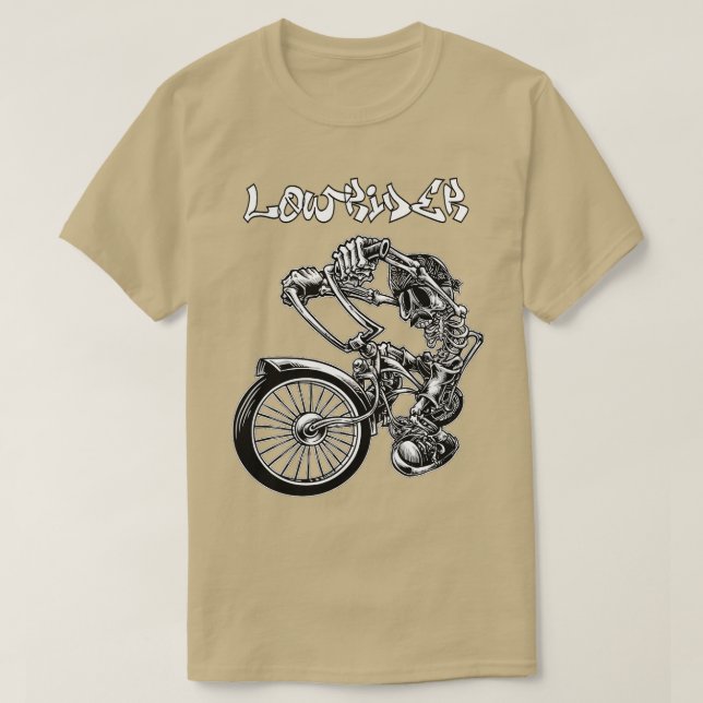 Camiseta Bicicleta De Bajo Alquiler Para Hombres Chicano Ch (Diseño del anverso)