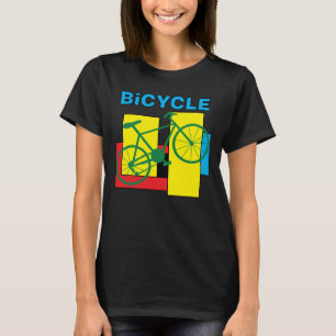 Camiseta Bicicleta de bloques de color