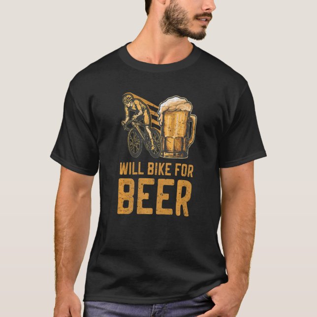Camiseta Bicicleta De Cerveza Bicicleta Bebida Bicicleta De (Anverso)