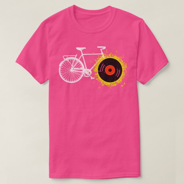 Camiseta Bicicleta de ciclismo de música (Diseño del anverso)