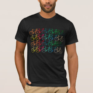 Camiseta bicicleta de color en línea