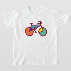 Camiseta Bicicleta de color para niños