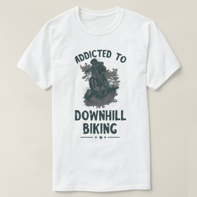 Camiseta Bicicleta de descenso en bicicleta de montaña (Diseño del anverso)