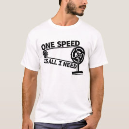Camiseta Bicicleta de engranaje fijo de velocidad única