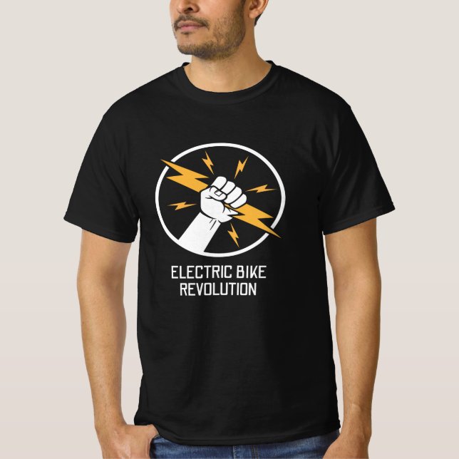 Camiseta Bicicleta de la Revolución Eléctrica E (Anverso)