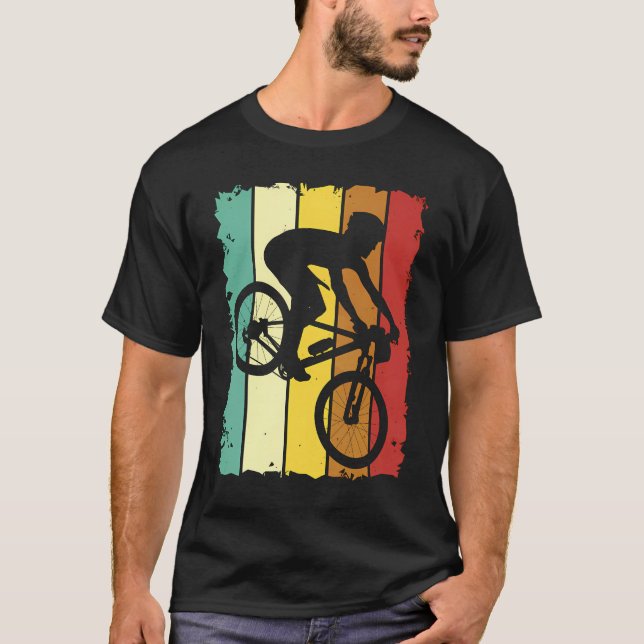 Camiseta Bicicleta de montaña antigua (Anverso)