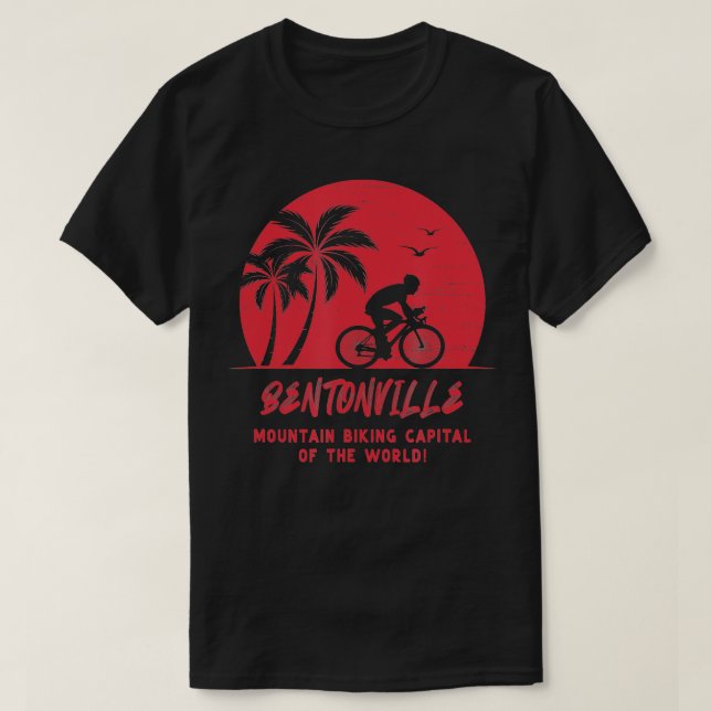 Camiseta Bicicleta de montaña Bentonville Arkansas (Diseño del anverso)