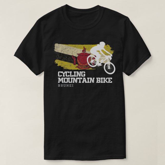 Camiseta Bicicleta de montaña Brunéi MTB Biker Bicicletas C (Diseño del anverso)