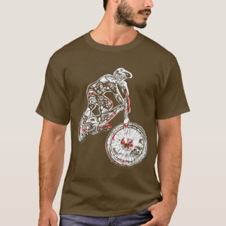 Camiseta Bicicleta de montaña, cuesta abajo, MTB, ciclista,