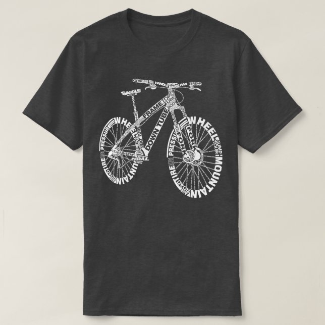 Camiseta Bicicleta de montaña de la anatomía asombrosa (Diseño del anverso)