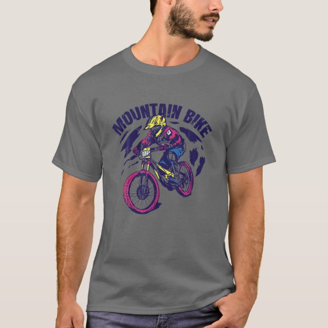 Camiseta Bicicleta de montaña Retro Vintage (Anverso)