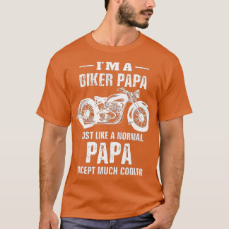 Camiseta Bicicleta de motocicleta Papa Bike hombres papá ab
