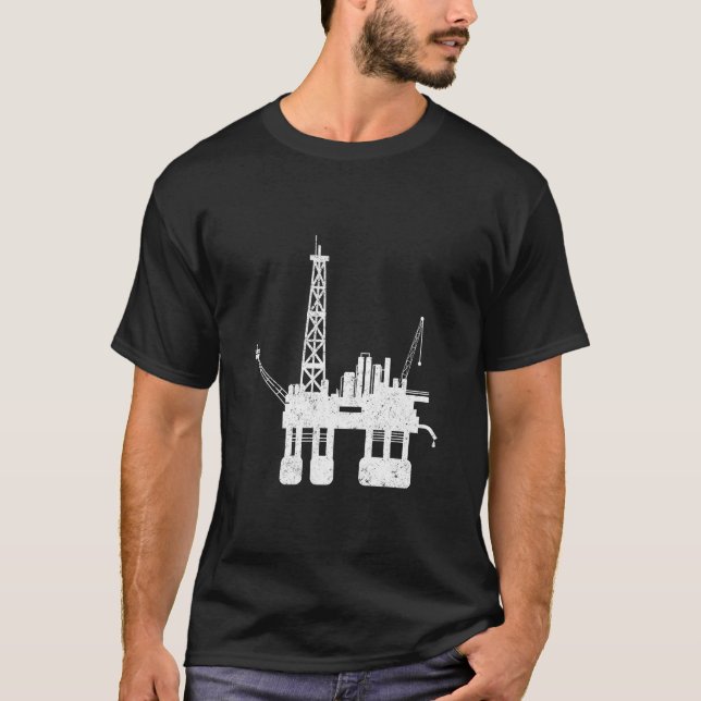 Camiseta Bicicleta de perforación de yacimientos oceánicos (Anverso)