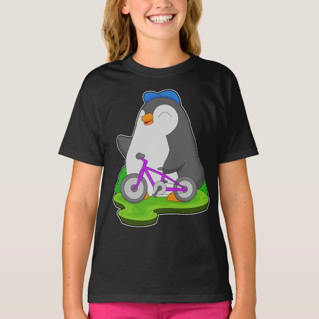 Camiseta Bicicleta de pingüino (Anverso)