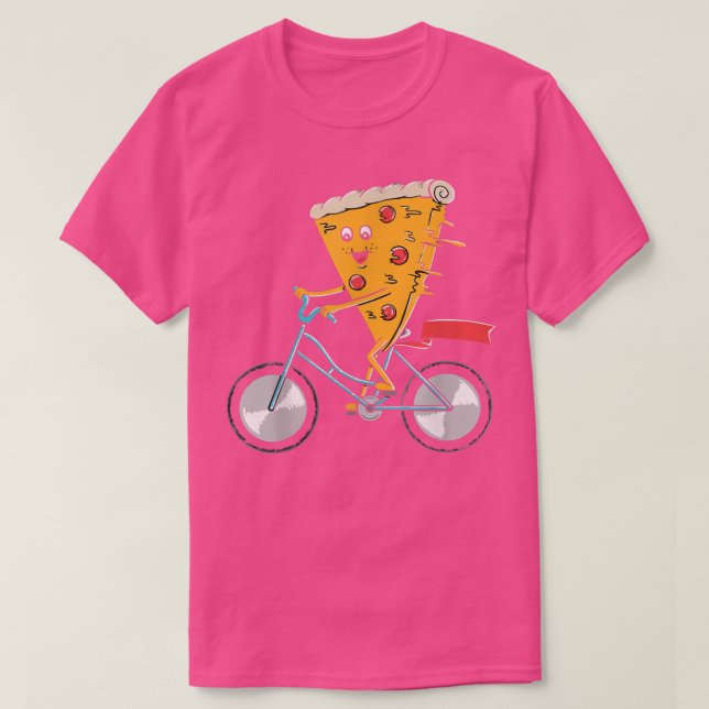 Camiseta bicicleta de pizza Comida rápida (Diseño del anverso)