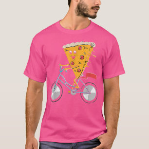 Camiseta bicicleta de pizza Comida rápida