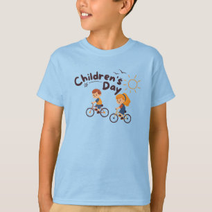 Camiseta Bicicleta de té gráfica del Día Mundial del Niño