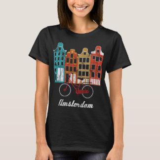 Camiseta Bicicleta de viaje de Amsterdam, Patrimonio de los
